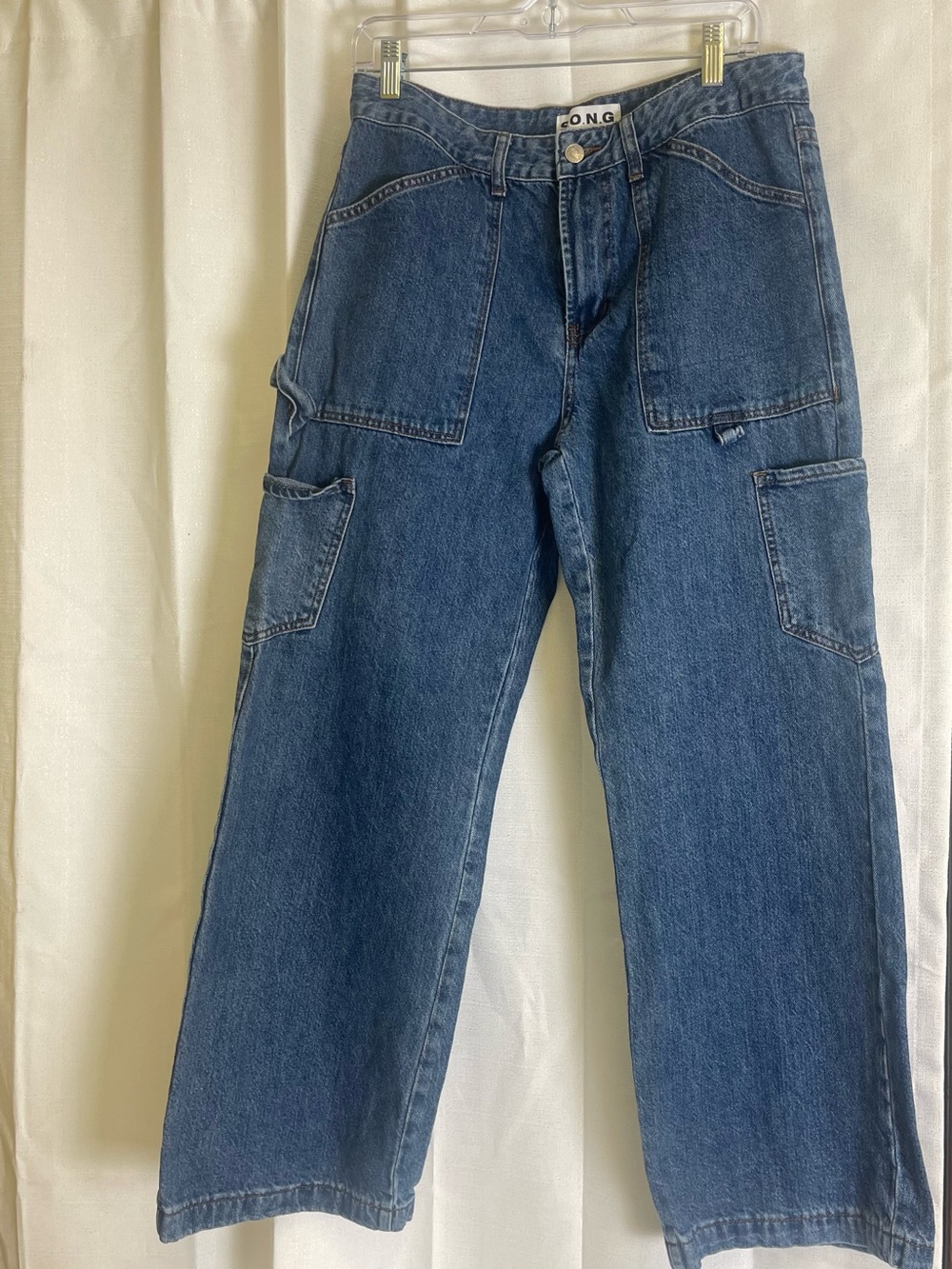 Women’s Carpenter Wide legJeans in Dark Blue